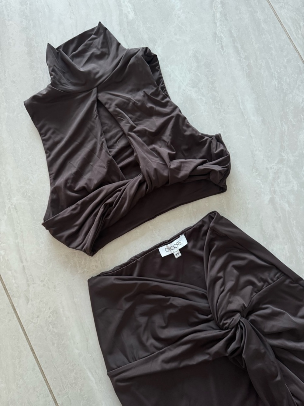 ENCORE Black Twisted Two-Piece Set - Picture 6 of 9